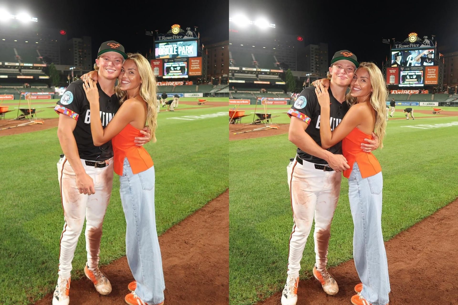 Jackson Holliday and wife Chloe share sunkissed glow and smiles in cozy brown-clad selfie