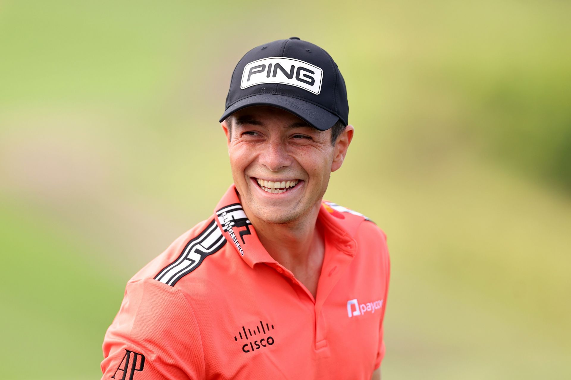 Viktor Hovland reacts after being named to Team Europe’s Ryder Cup 2025 squad