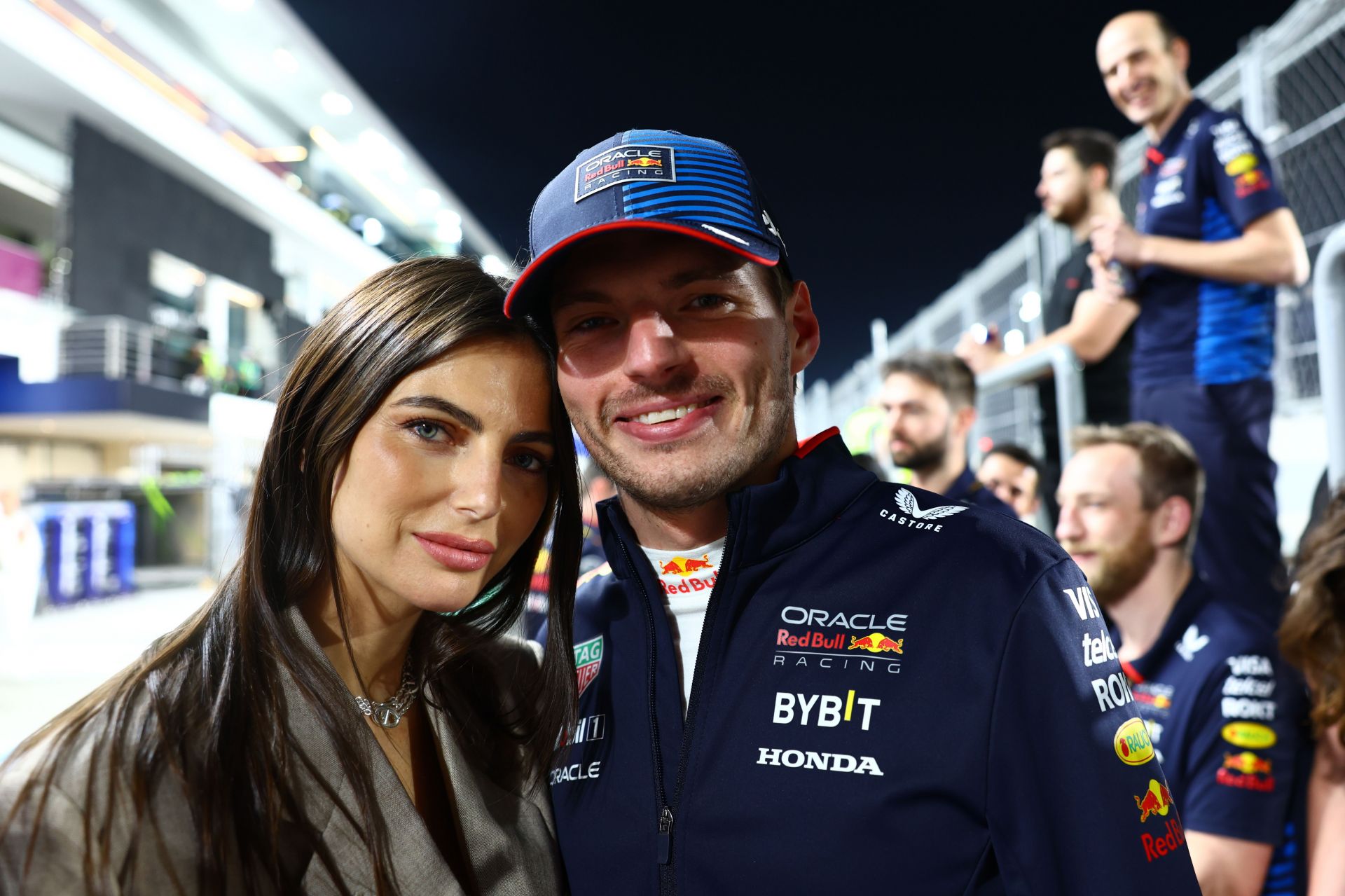 Kelly Piquet shares a picture celebrating Max Verstappen's Italian GP win with the Red Bull driver