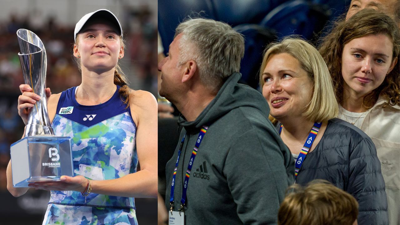 PICTURES: Elena Rybakina's father Andrey makes rare appearance with her sister Anna as duo enjoy rugby outing in Kazakh's absence