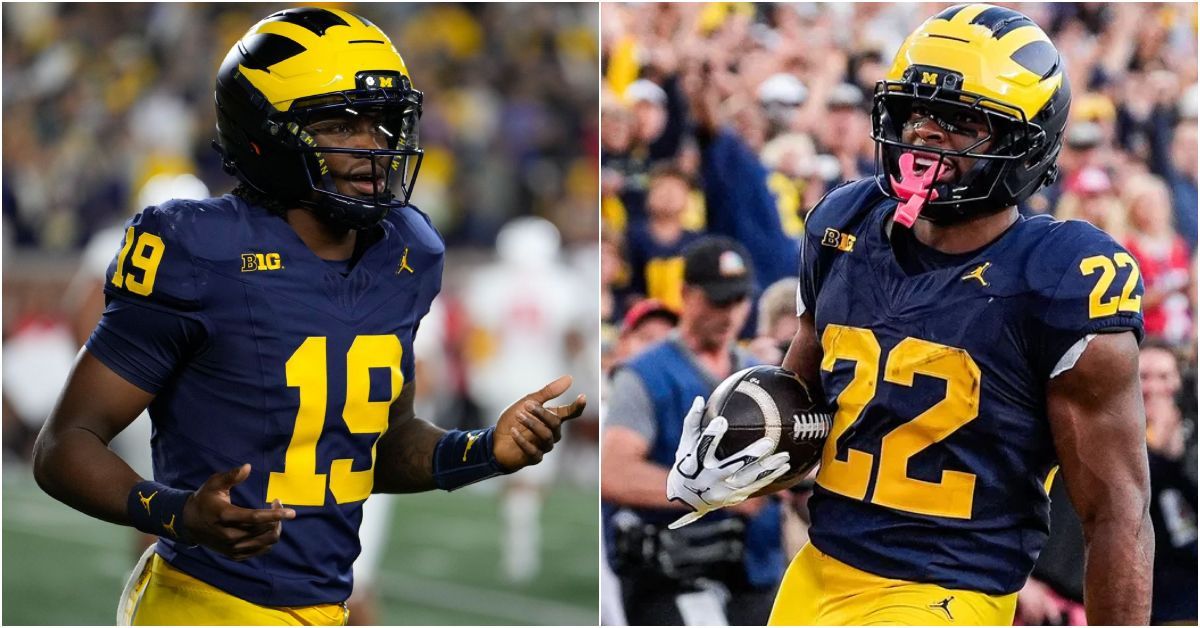 WATCH: Bryce Underwood's meltdown on sidelines goes viral as Michigan QB gets into heated argument with RB Justice Haynes during Oklahoma clash