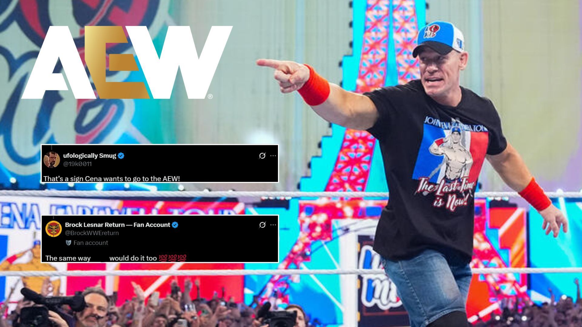 "That’s a sign Cena wants to go to the AEW!" - Fans erupt after John Cena references ex-champion on WWE SmackDown