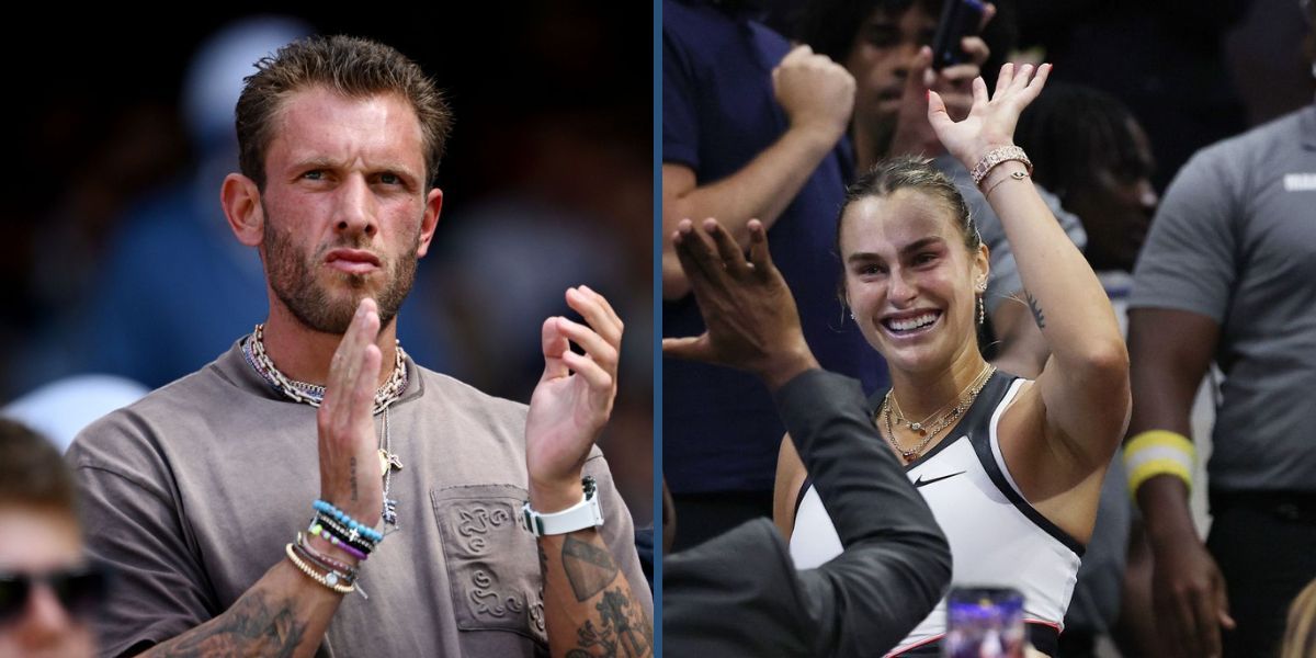 WATCH: Aryna Sabalenka jumps into boyfriend Georgios' arms and shares an emotional kiss after surviving Amanda Anisimova scare to win US Open