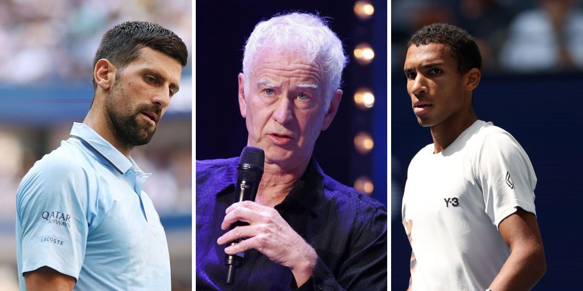 "John McEnroe is disgusting" - Fans slam American's 'demeaning & disrespectful' commentary for Novak Djokovic & Felix Auger-Aliassime at US Open