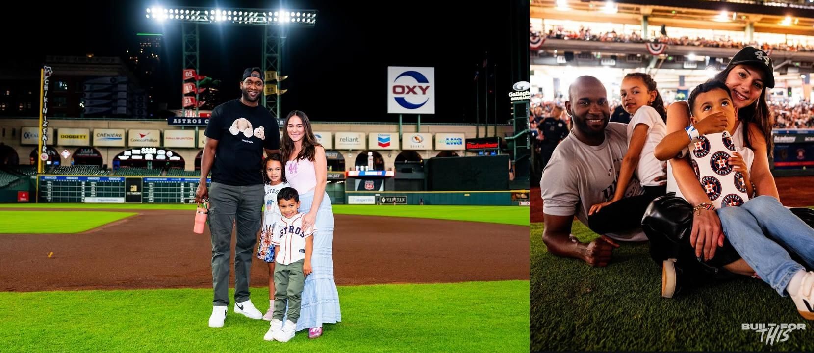 Yordan Alvarez's wife Monica turns the spotlight on her Astros fandom, dressing in a custom outfit and stiletto boots for a stylish mirror selfie