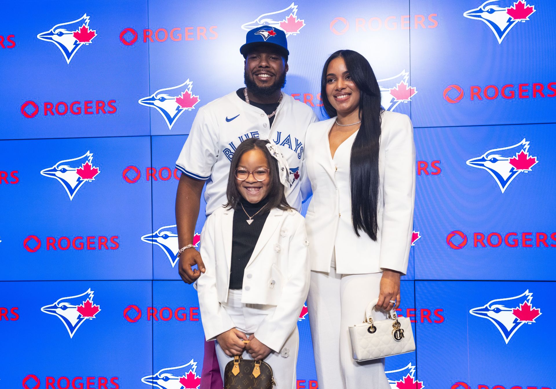 Vladimir Guerrero Jr.’s wife Nathalie shows off her massive almond-cut ring complimented by cherry-colored nails