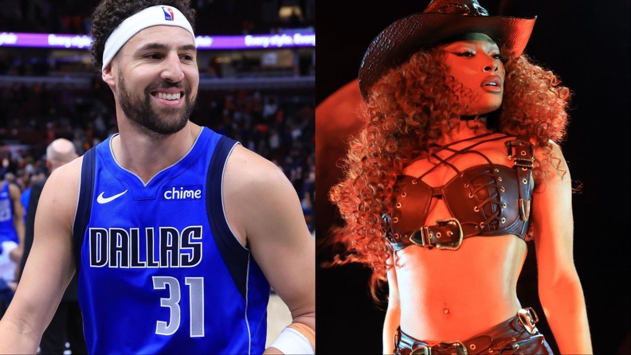 Klay Thompson shares 'true' feelings as he poses in loved-up boat snap with Megan Thee Stallion during romantic trip away