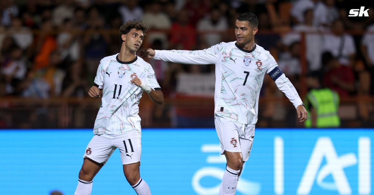 Cristiano Ronaldo and Portugal defender pay tribute to Diogo Jota after scoring in FIFA World Cup qualifier vs Armenia