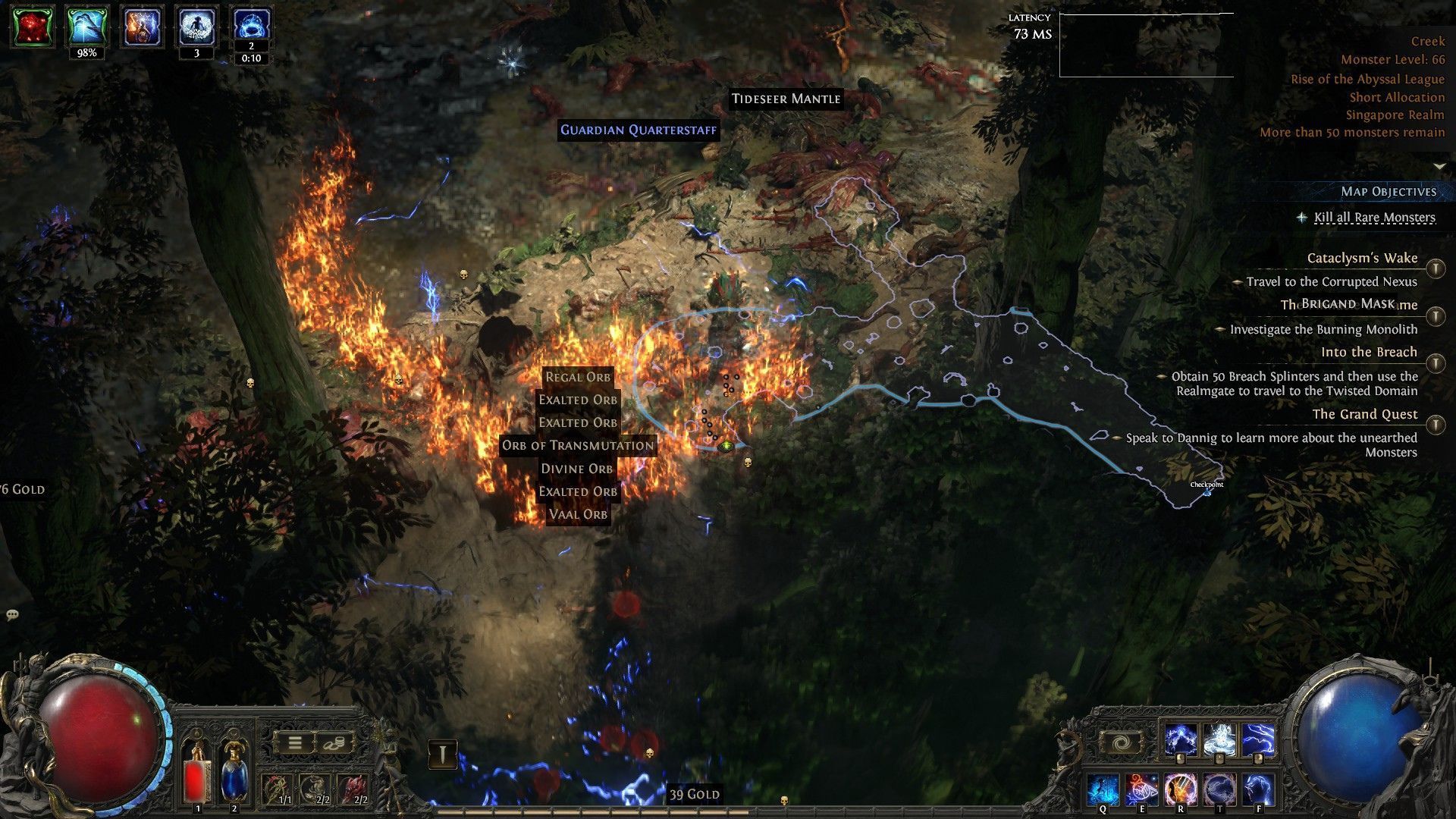 Best Atlas Tree route for farming currency in Path of Exile 2 (0.3.0)