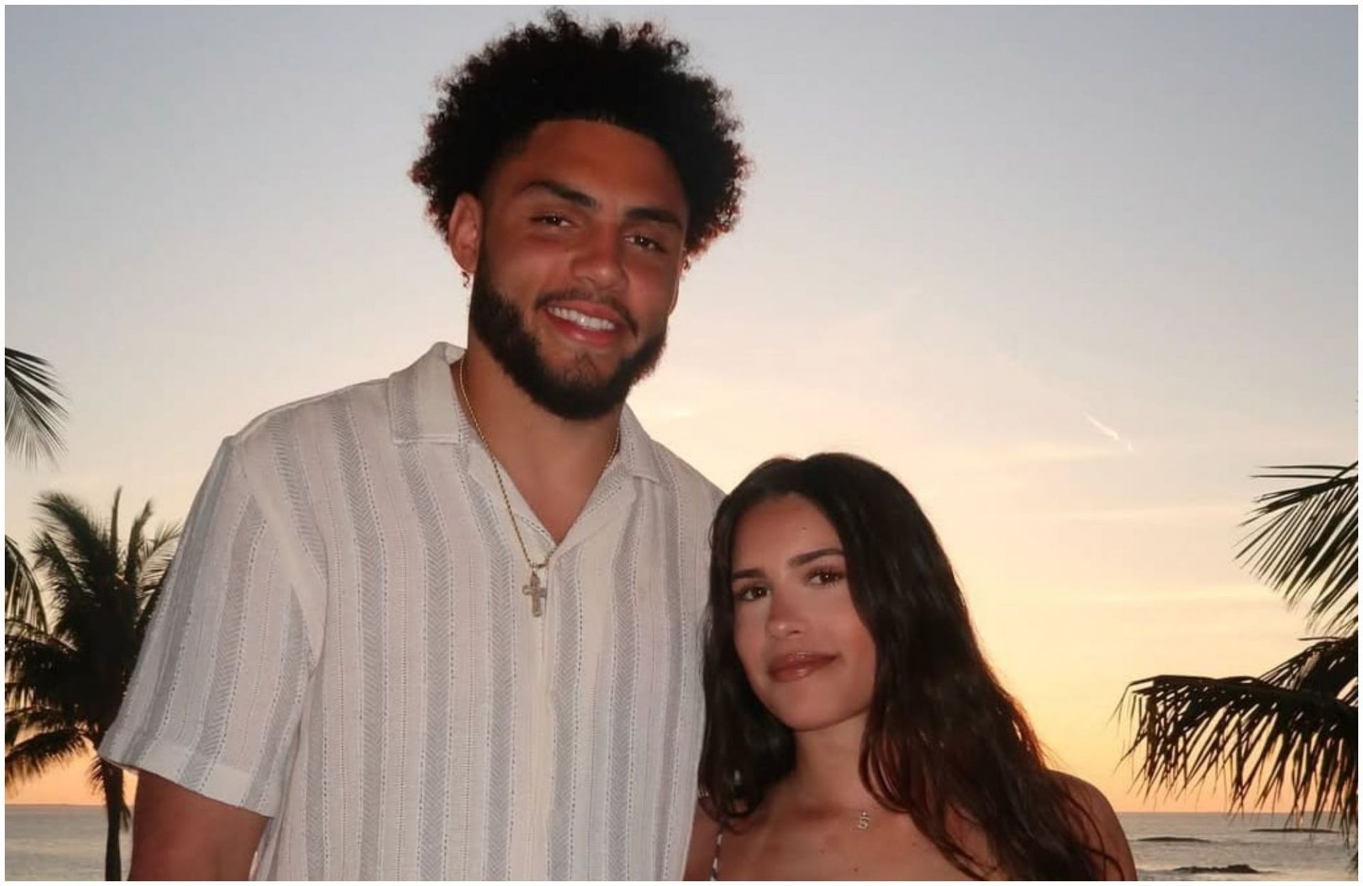 Drake London's GF, Sofia, dons custom boyfriend-themed skirt and necklace to cheer for Falcons WR in season opener vs. Bucs