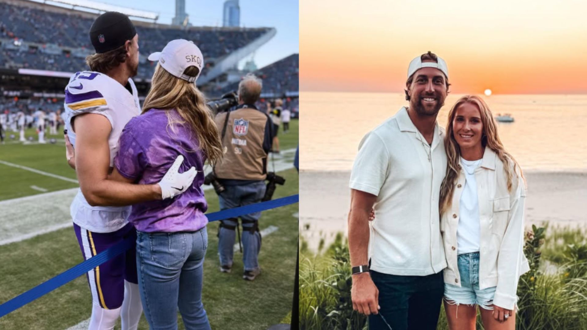 Adam Thielen's wife Caitlin celebrates WR's Vikings reunion with homecoming message despite $2,000,000 pay cut