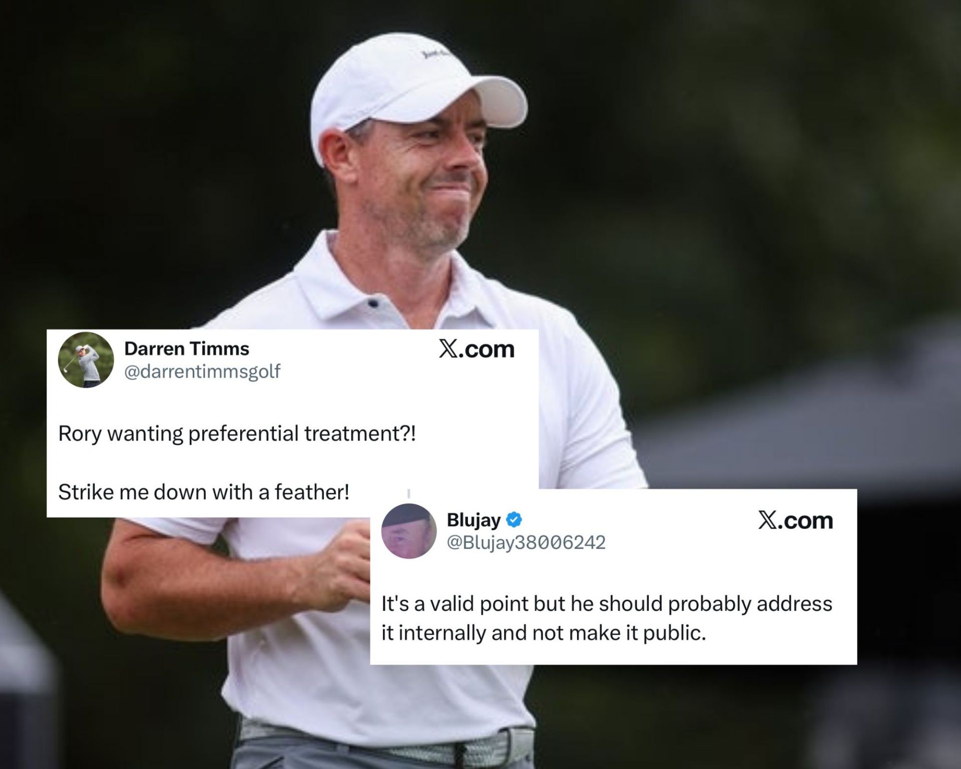 "Rory McIlroy wanting preferential treatment?" - Fans react to 5x major champ’s frustration over shot clock at Irish Open
