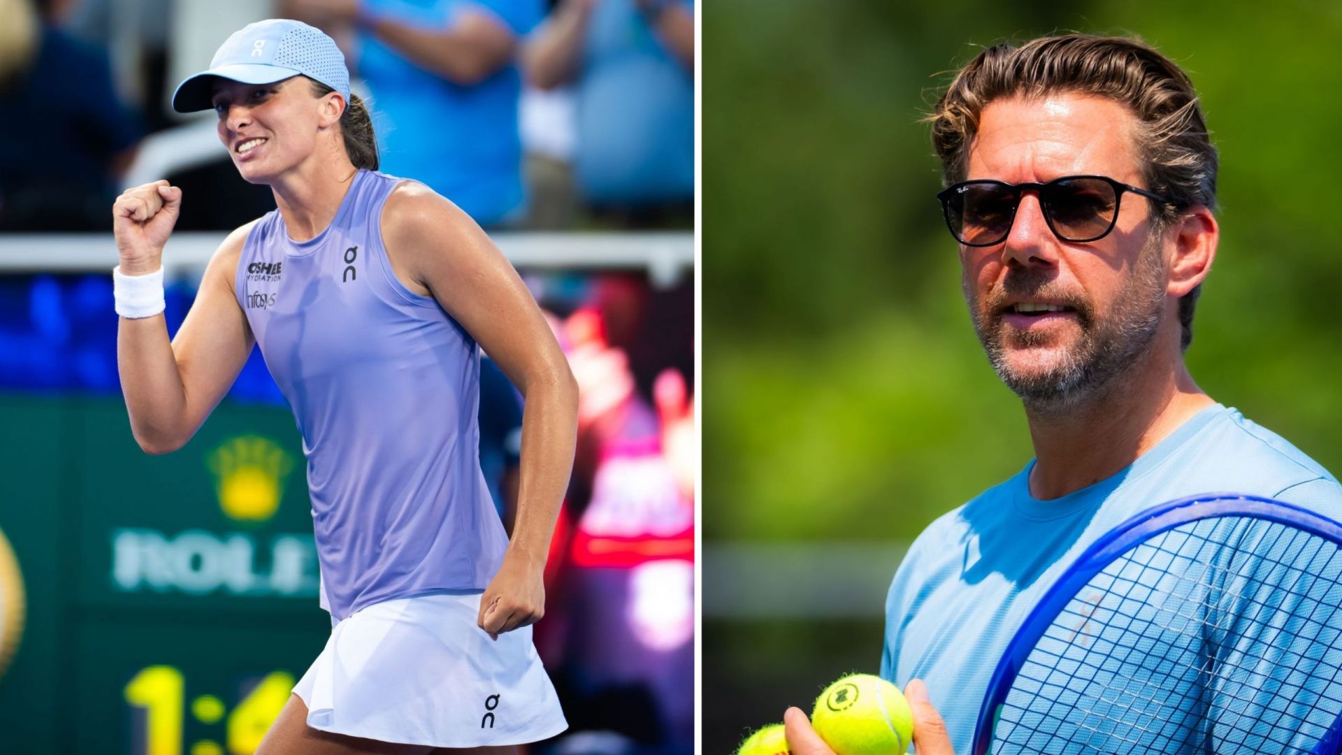 "She's stubborn" - Iga Swiatek's coach opens up about reality of working with World No. 2 and difficulties of pushing her out of her comfort zone