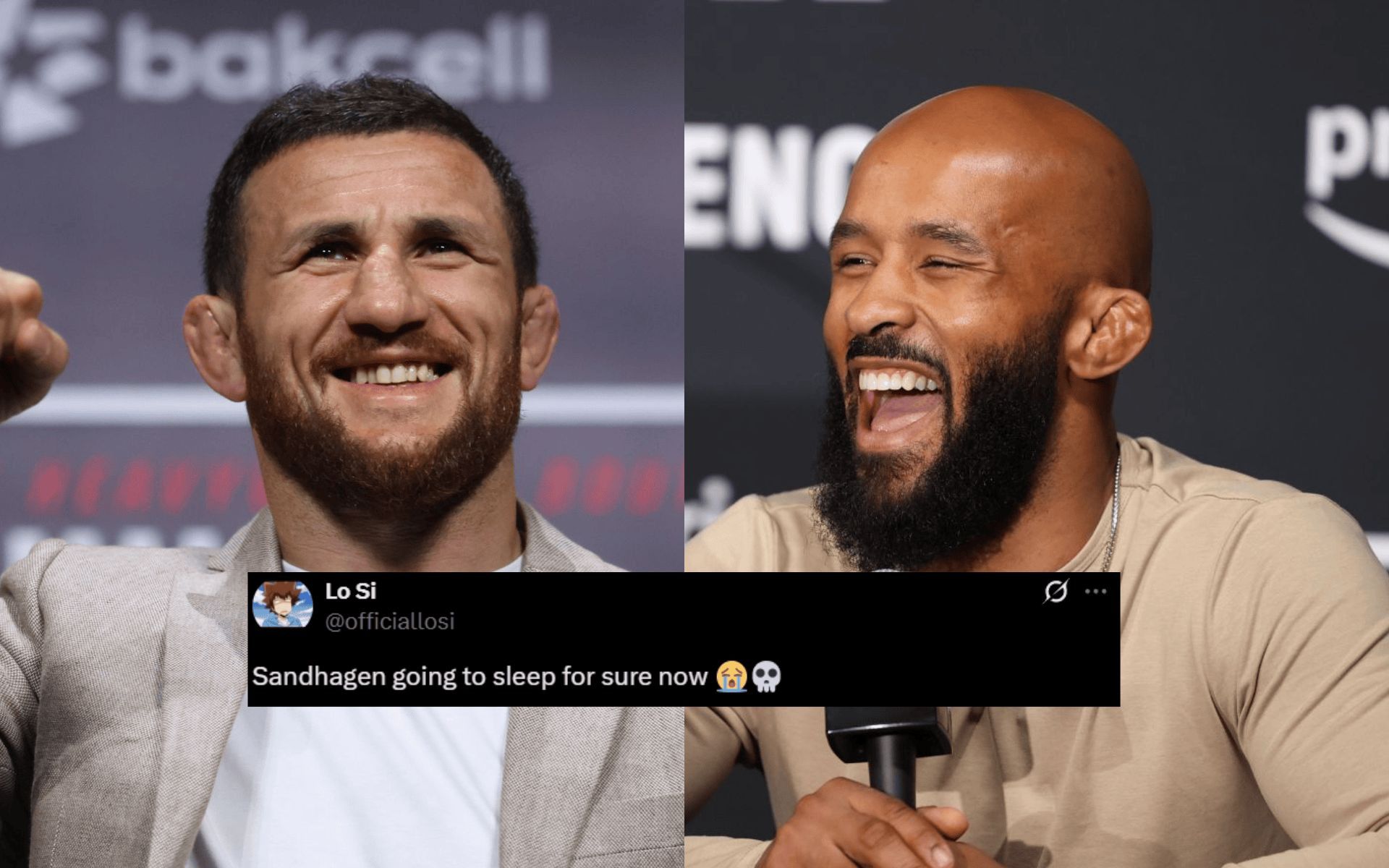 "Alex Pereira should take note," "Batman training with Superman" - Fans react to Merab Dvalishvili-Demetrious Johnson linkup for Cory Sandhagen fight