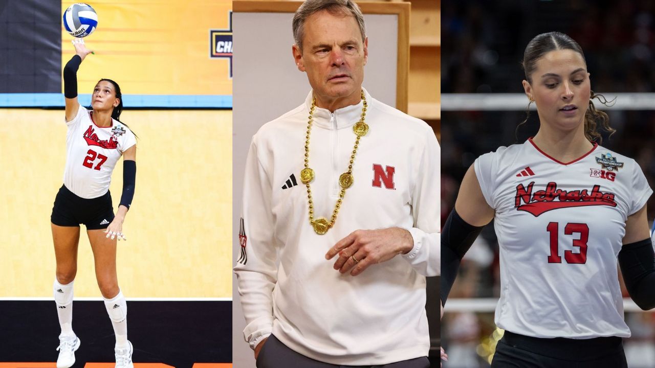 Nebraska Volleyball's Harper Murray reunites with former coach John Cook as they hop on TikTok trend, seeks alumna Merritt Beason's approval