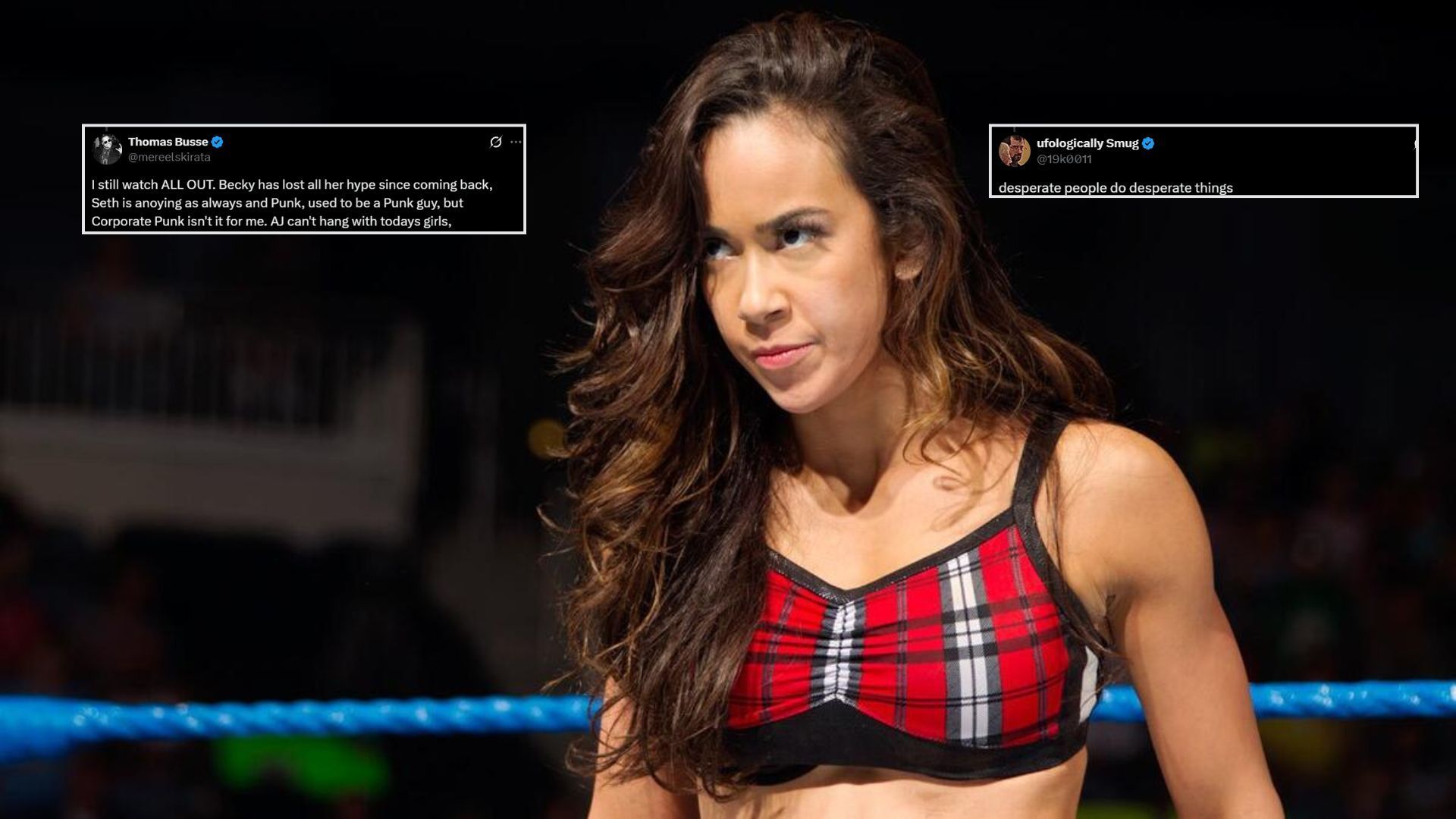 "Desperate people do desperate things," "AJ can't hang" - Fans react to reports of WWE trying to "destroy" AEW by bringing back AJ Lee