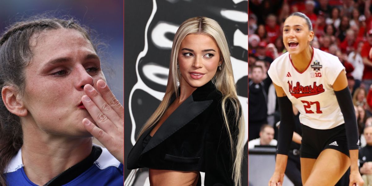 "Stole the show"- Ilona Maher, Harper Murray, and others react to Olivia Dunne's bold black three-piece suit at VMAs