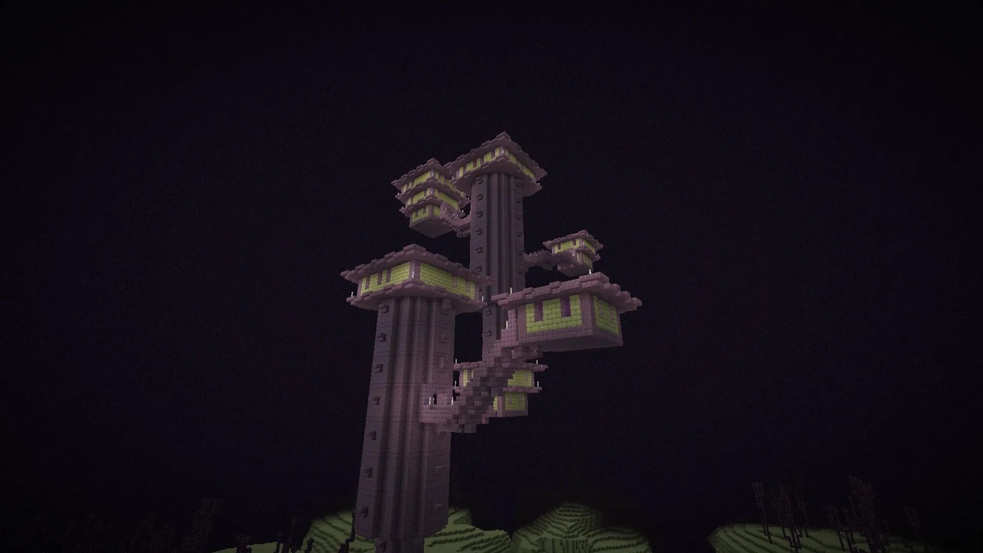 Minecraft fan adds a creepy biome to the End dimension
