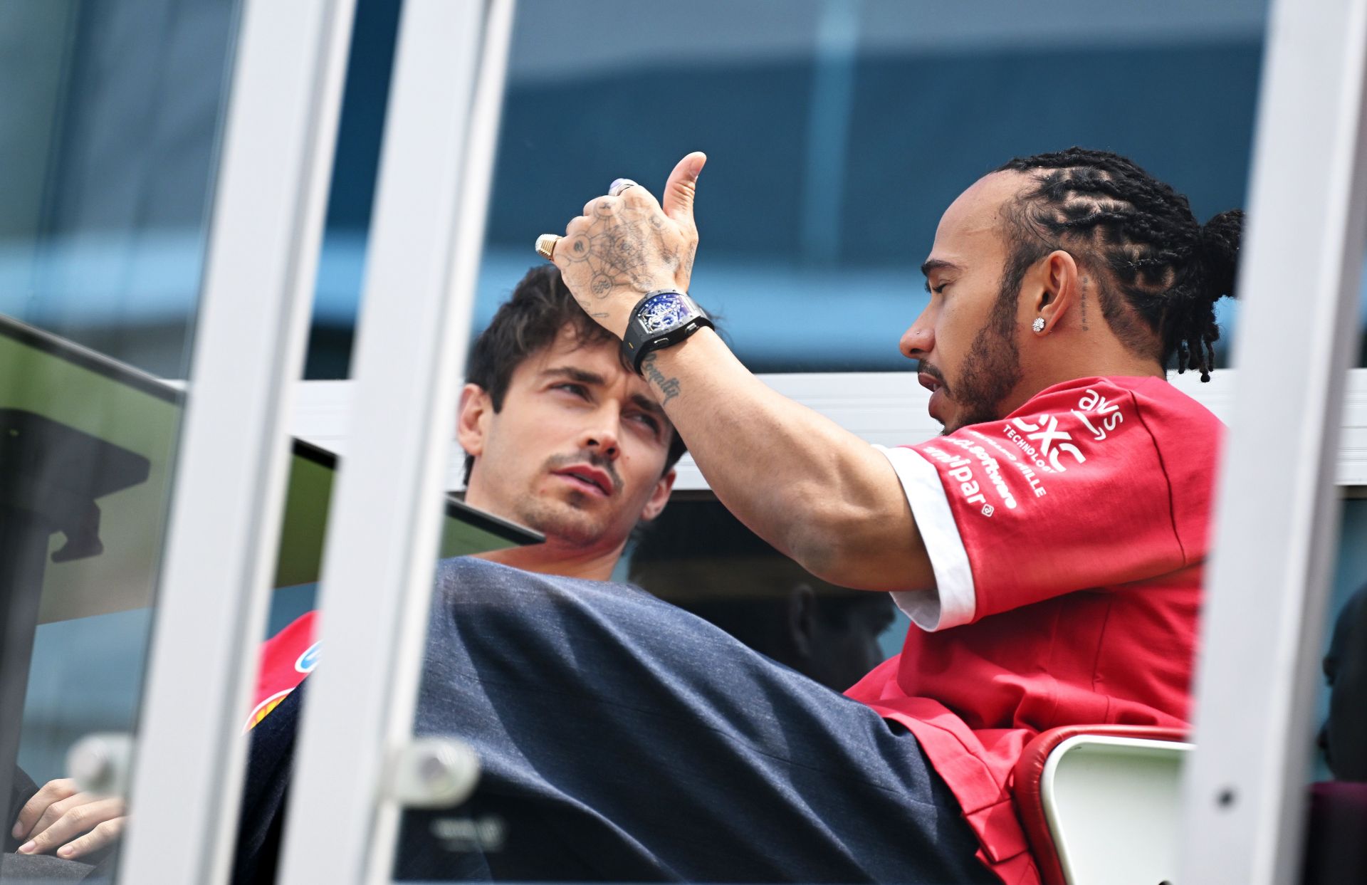 Fans react to Lewis Hamilton claiming he was not in favor of giving Ferrari teammate Charles Leclerc a tow during the F1 Italian GP qualifying