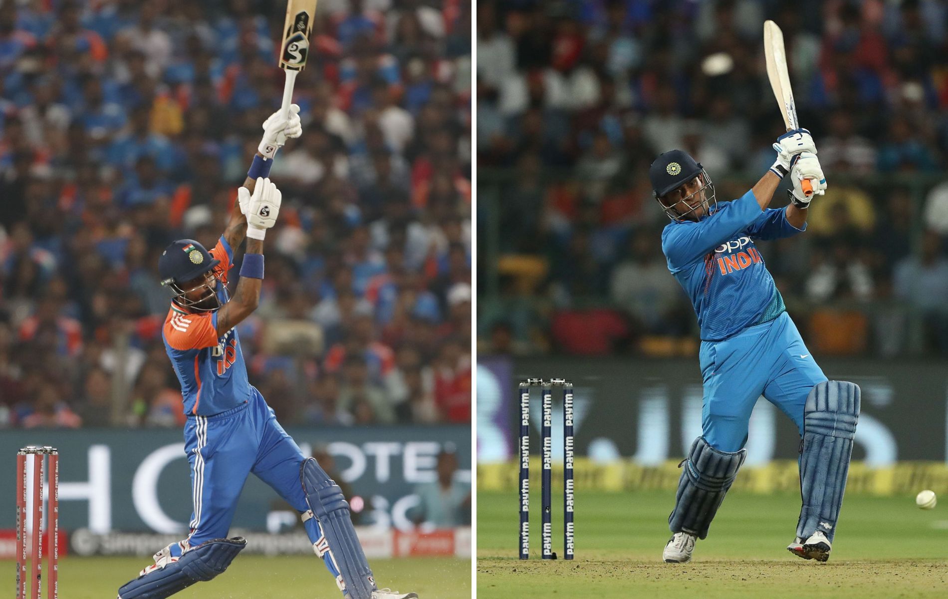 Hardik Pandya vs MS Dhoni - comparing their batting stats after 98 T20Is