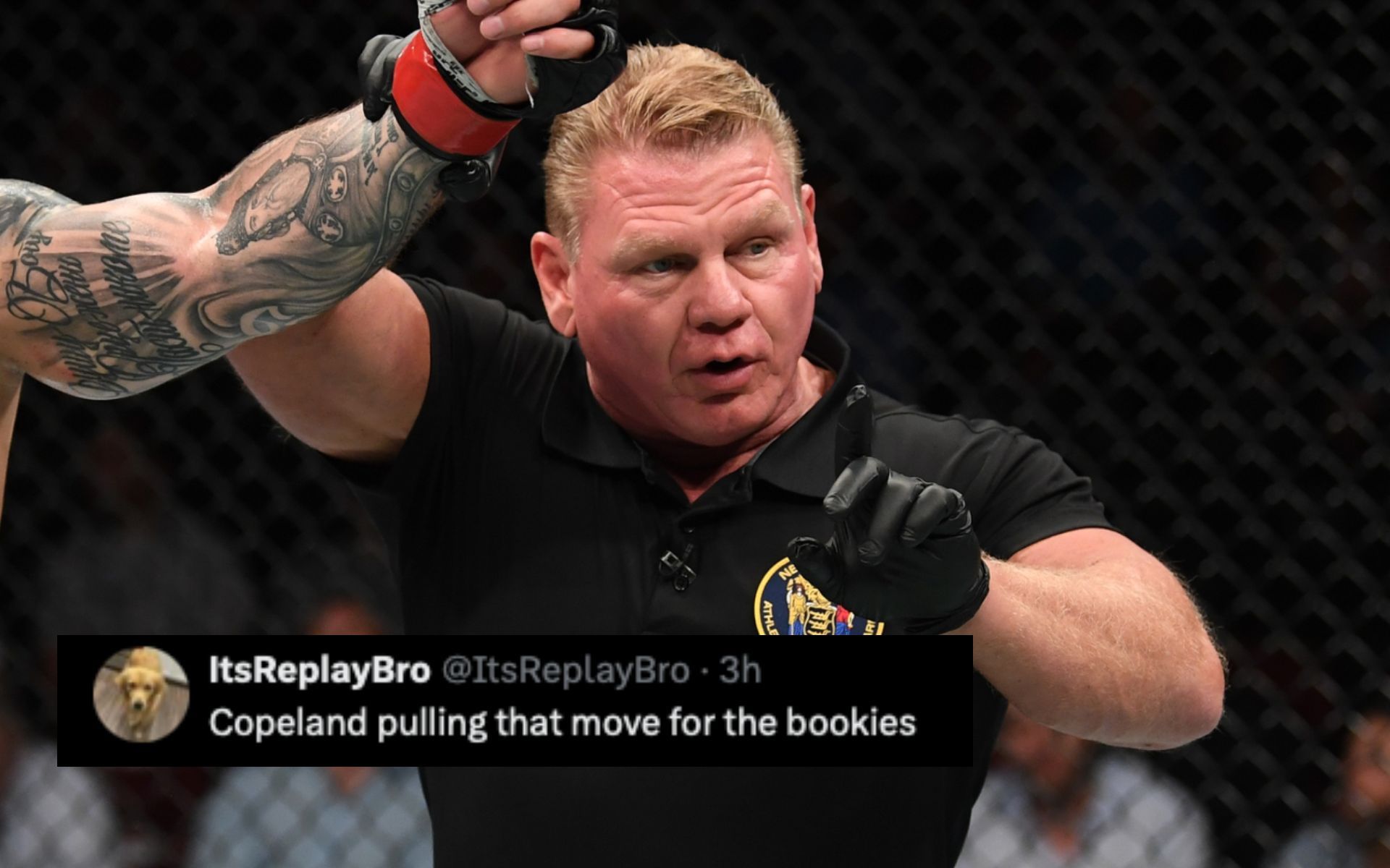 "Terrible refereeing" - Fans slam referee Gary Copeland for controversial calls during Theo Haig vs. Cezary Oleksiejczuk fight at DWCS 80