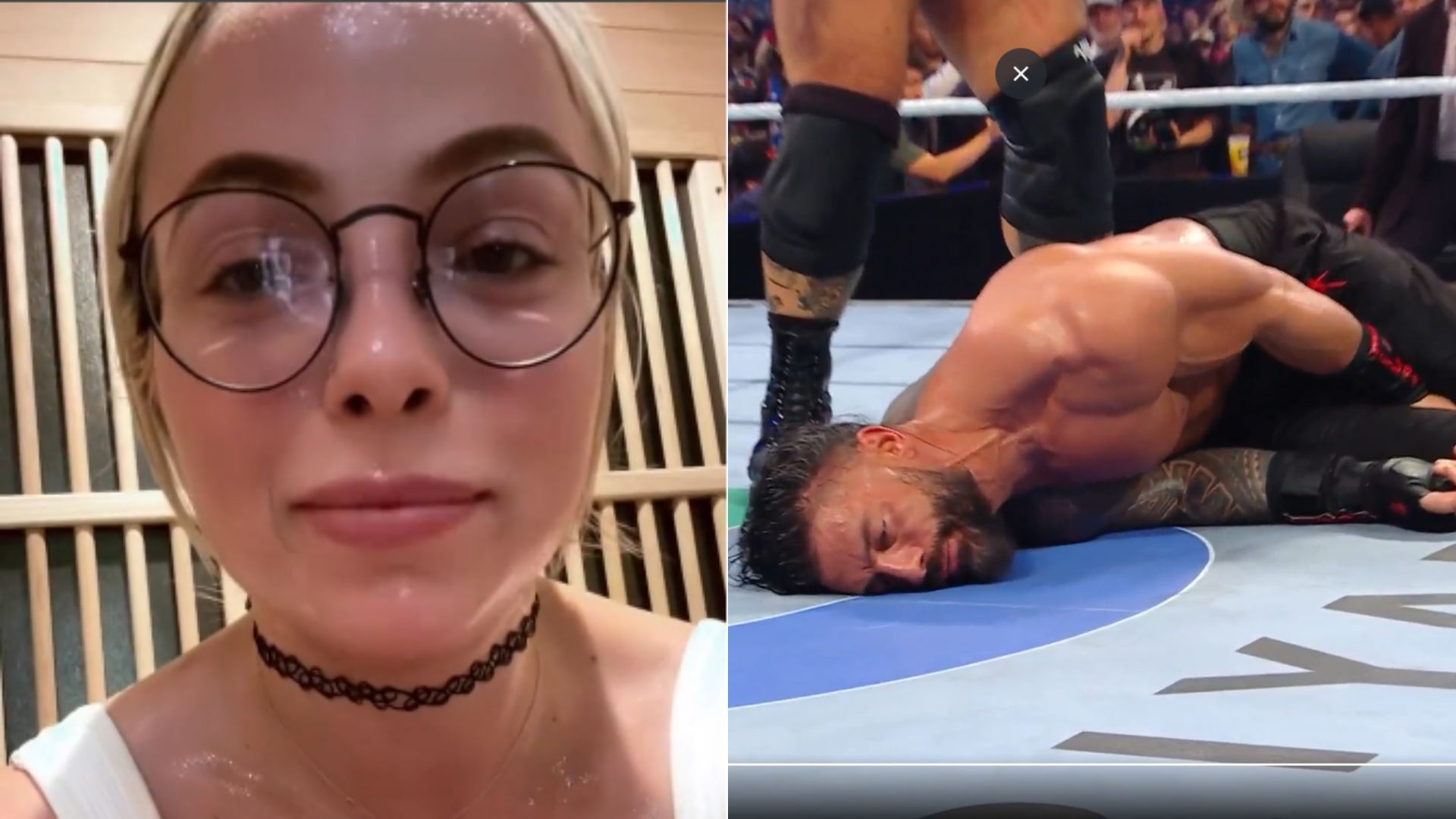 Liv Morgan sends a message moments before Roman Reigns is hospitalized at WWE Clash in Paris