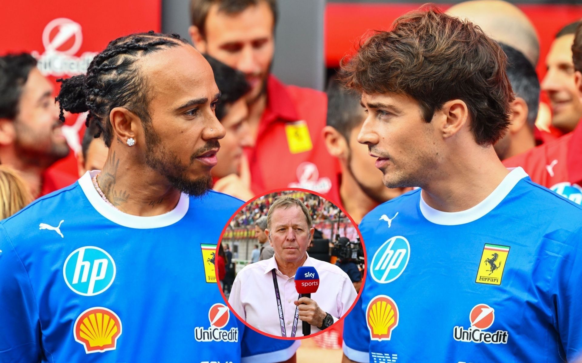 Martin Brundle claims Lewis Hamilton has made peace with the deficit he has against Charles Leclerc