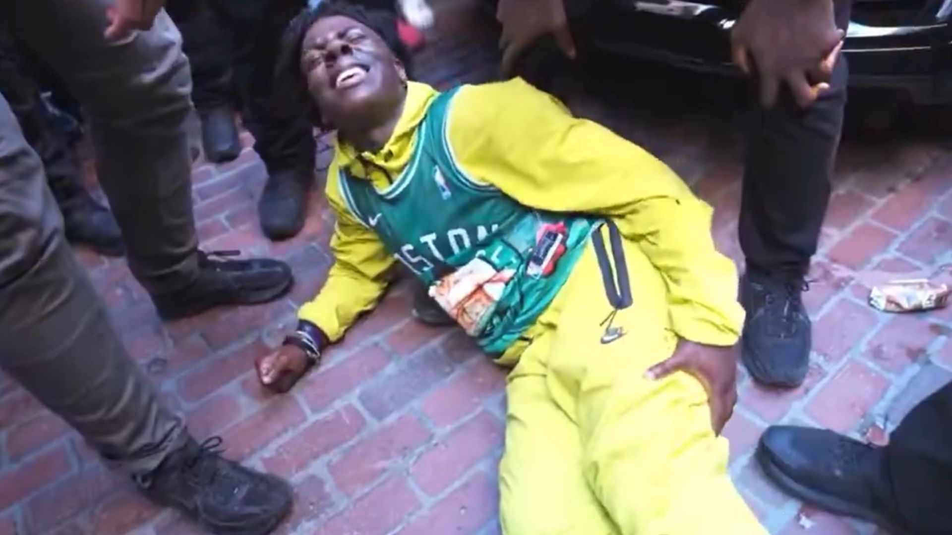 IShowSpeed gets injured while racing against NBA star Jaylen Brown 