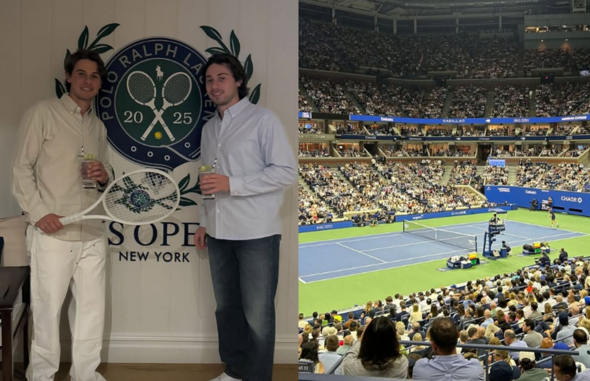Quinn Hughes and brother Jack take in the US Open ahead of Carlos Alcaraz vs. Jannik Sinner final
