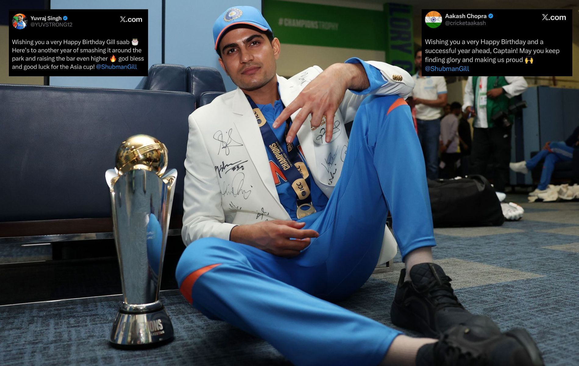 "Here's to another year of smashing it around the park" - Cricket fraternity extends birthday wishes as Shubman Gill turns 26 