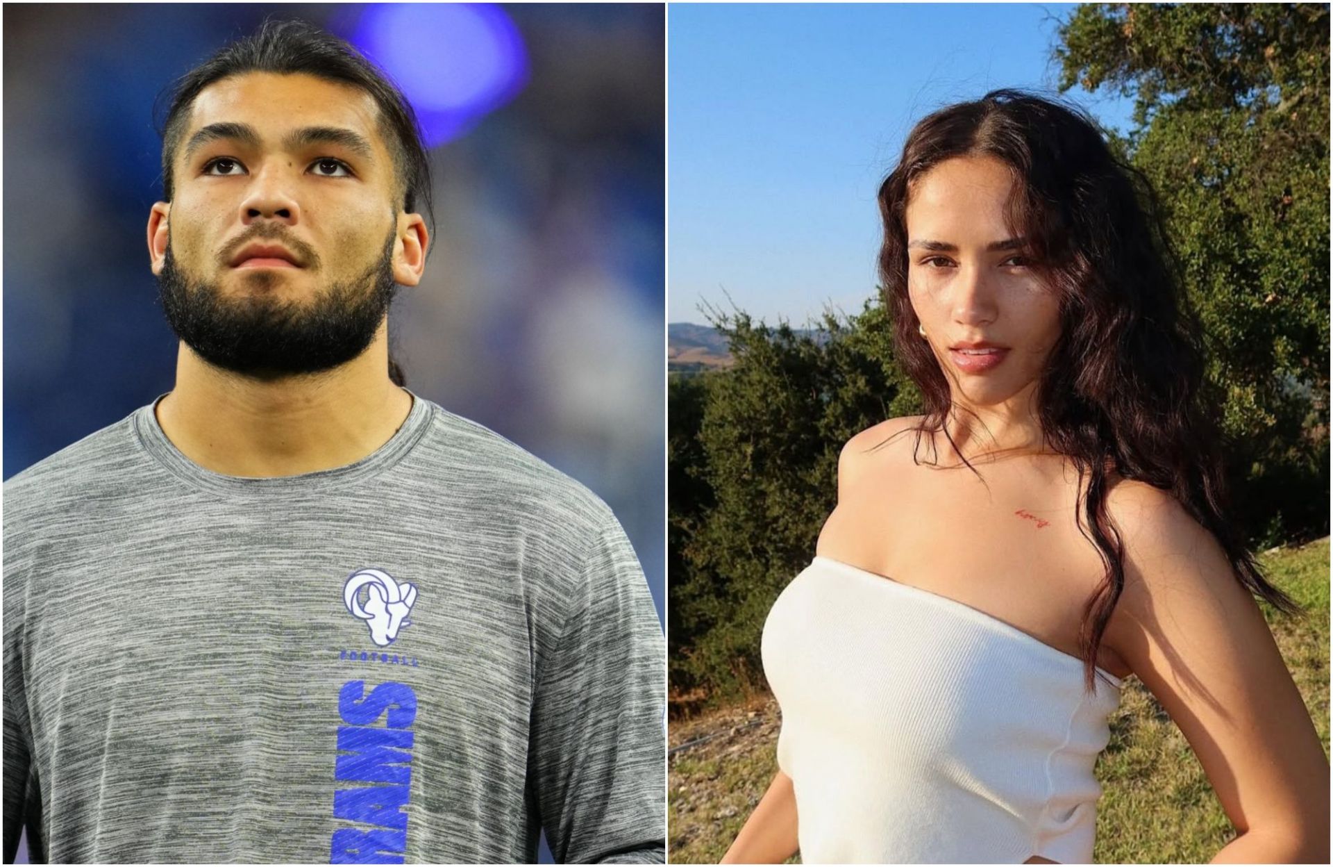 Puka Nacua’s GF Hallie Aiono drops 1-word message while showing off baby bump in aesthetic maternity pic