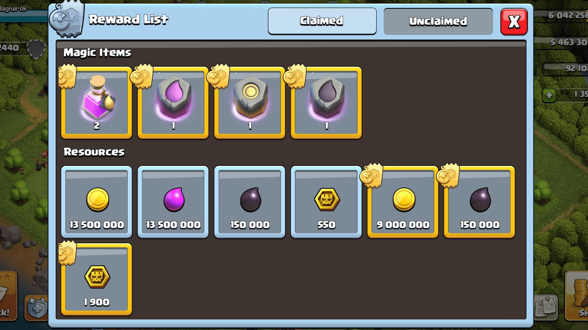 All rewards offered in the Clash of Clans Mini Spotlight event (September 2025)