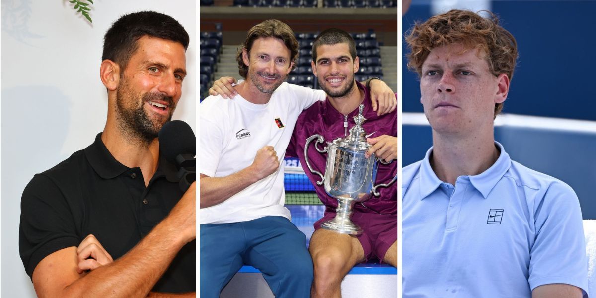 Carlos Alcaraz's coach Juan Carlos Ferrero responds to Novak Djokovic's desire for a 3rd player to challenge Jannik Sinner & Spaniard