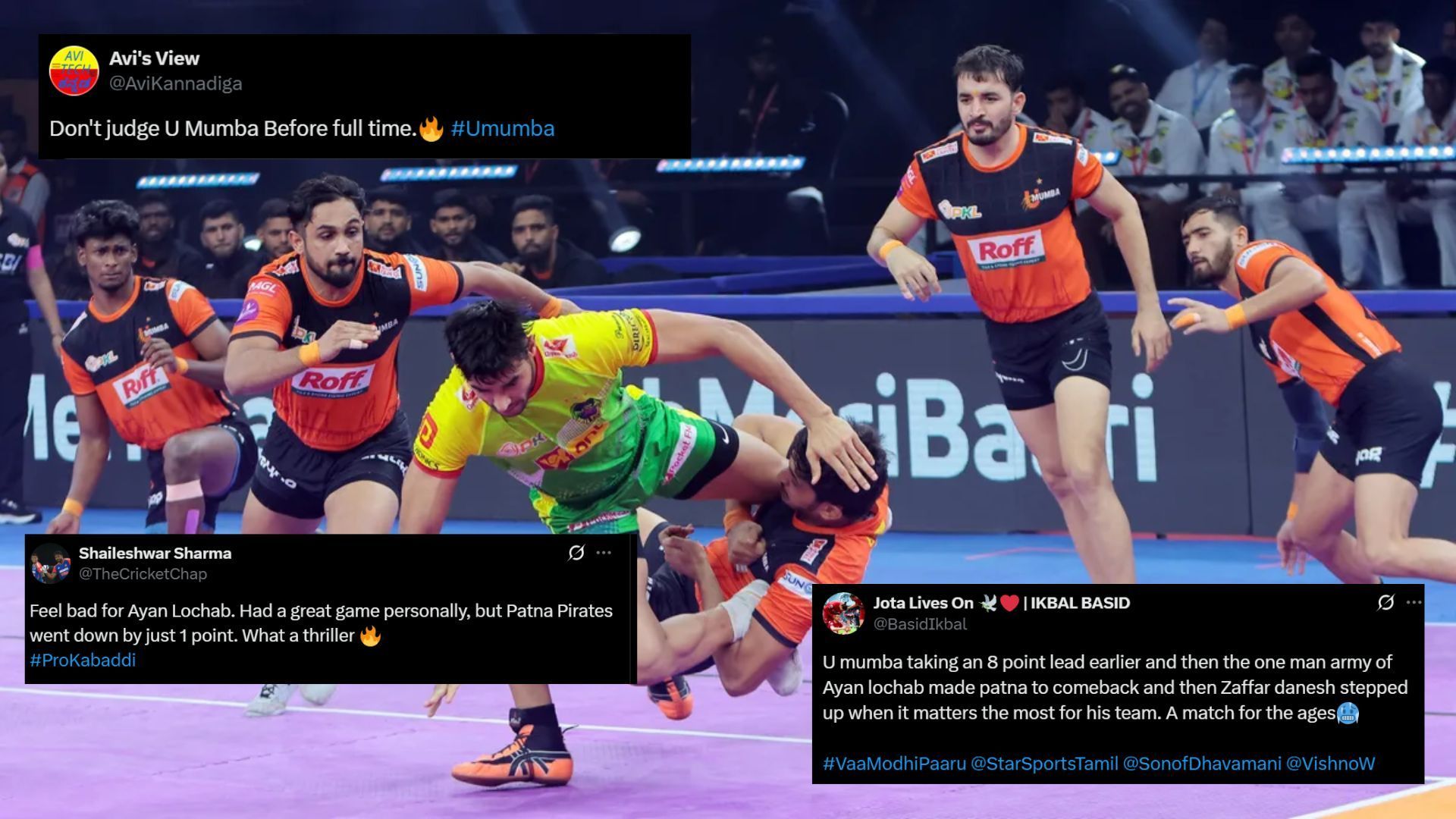 "Don't judge U Mumba Before full time" - Fans express excitement after U Mumba's thrilling win over Patna Pirates in Pro Kabaddi 2025