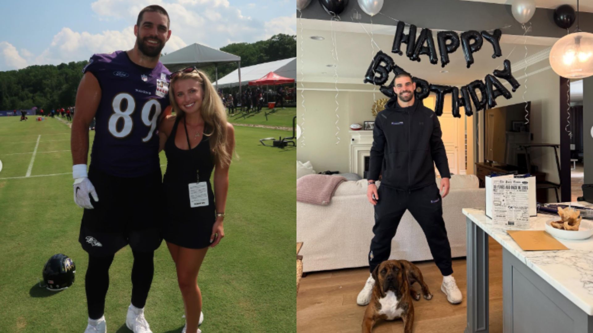 Mark Andrews' GF Elena Yates shares heartfelt message wishing Ravens TE on special day with sweet throwback snaps