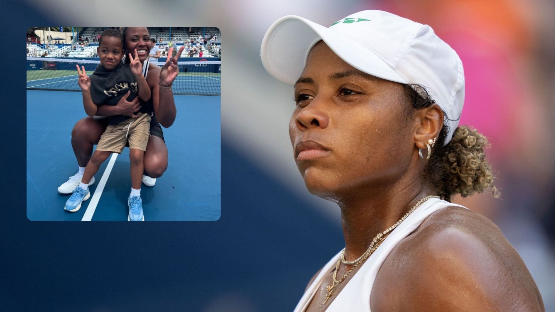 Taylor Townsend says the birth of her son Adyn changed the way she plays tennis: "Kids are not scared of anything"