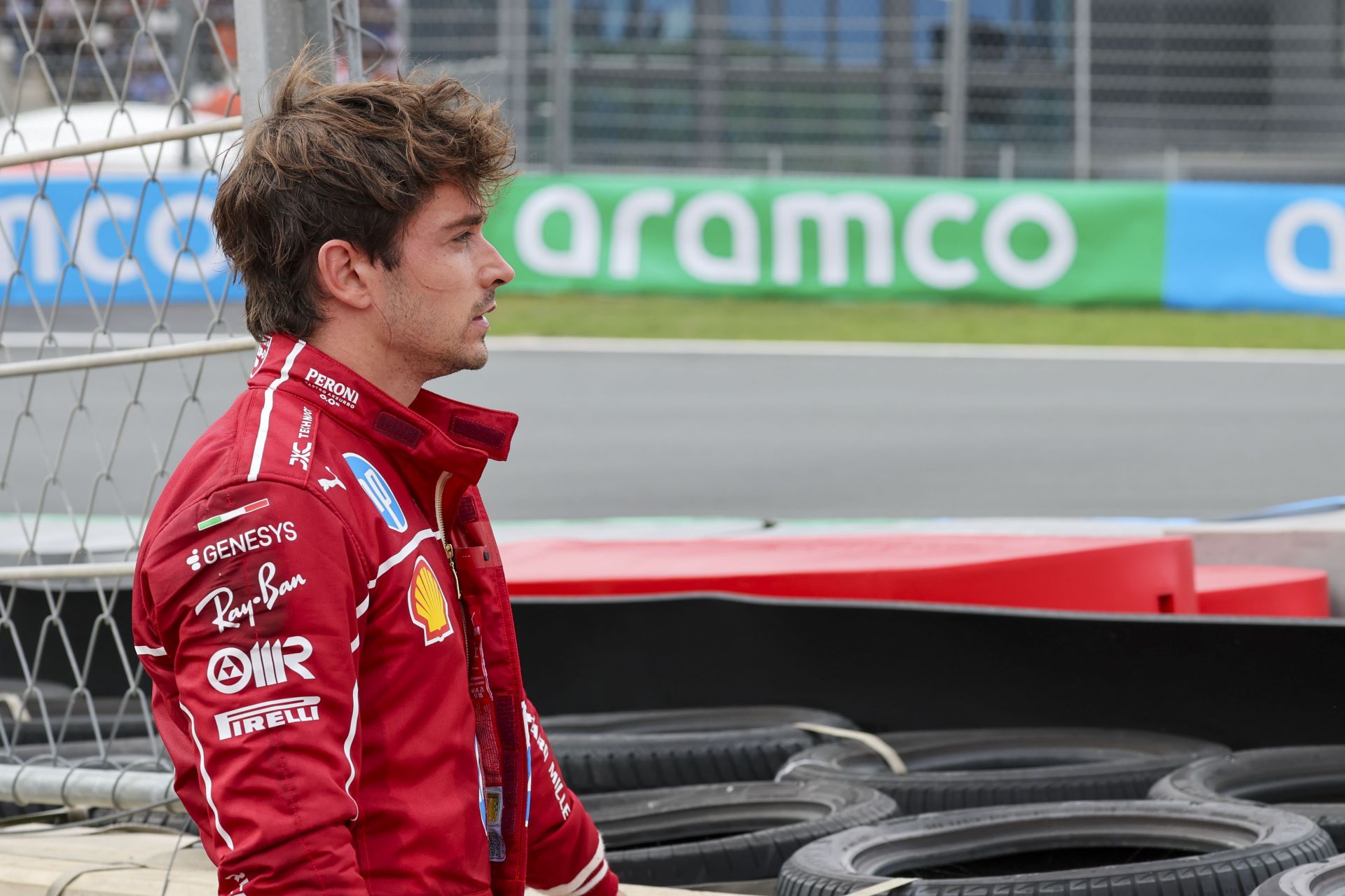 Charles Leclerc says 'I would do the same again' when questioned about George Russell overtake