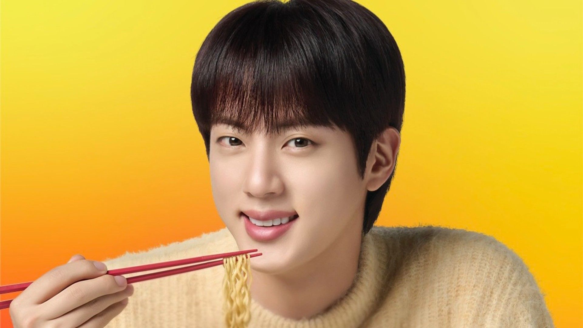 "CF KING"- Fans celebrate as Ottogi credits BTS' Jin for 20% overseas sales surge of Jin Ramen, highest in 5 years