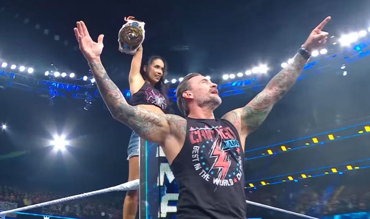 "You're the champ now" - AJ Lee declared as the new WWE Women's Intercontinental Champion by CM Punk after SmackDown