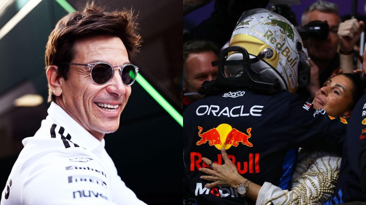 Max Verstappen's mother Sophie Kumpen likes a post with Toto Wolff claiming that Red Bull driver made everyone else look stupid in Italy