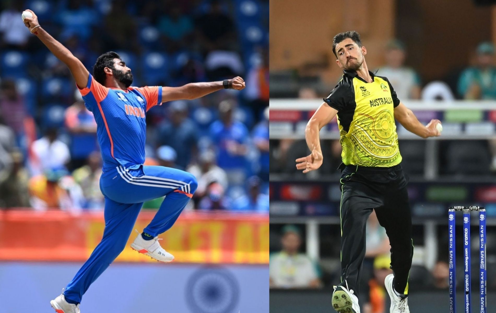 Mitchell Starc vs Jasprit Bumrah - comparing their stats after 65 T20Is