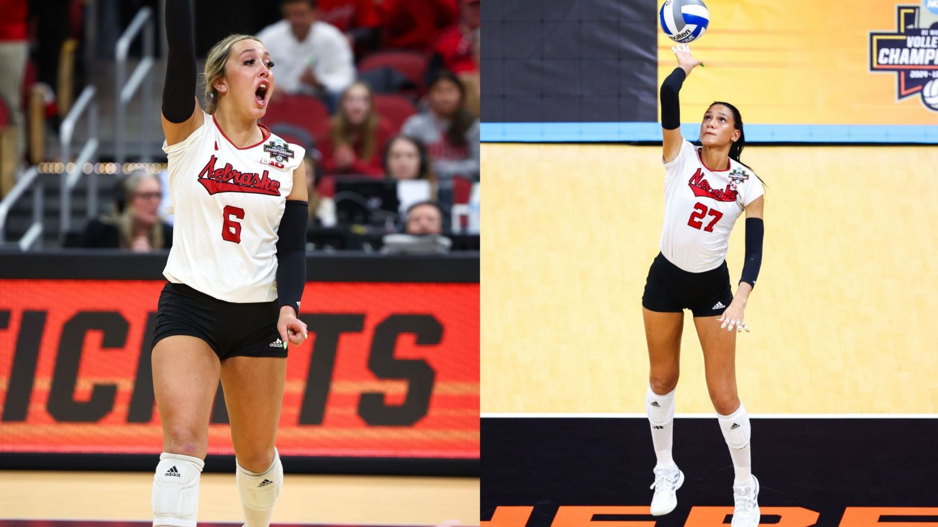 Harper Murray and Laney Choboy reveal backstory of iconic handshake as Nebraska Volleyball starts 2025 season undefeated