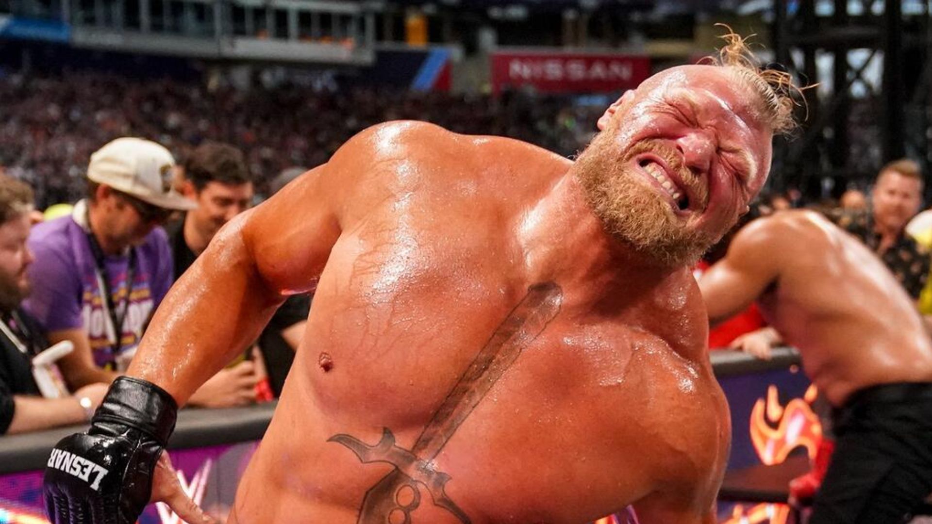 Brock Lesnar broke top WWE star's neck, leading to debilitating addiction issues, he reveals