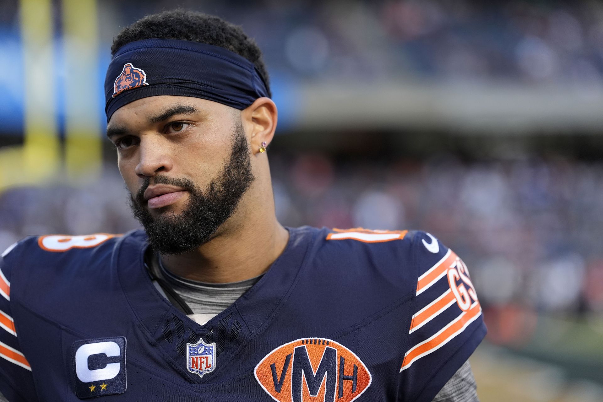 WATCH: Video of Caleb Williams brutally failing Patrick Mahomes impersonation as Bears QB plays heroball vs. Vikings