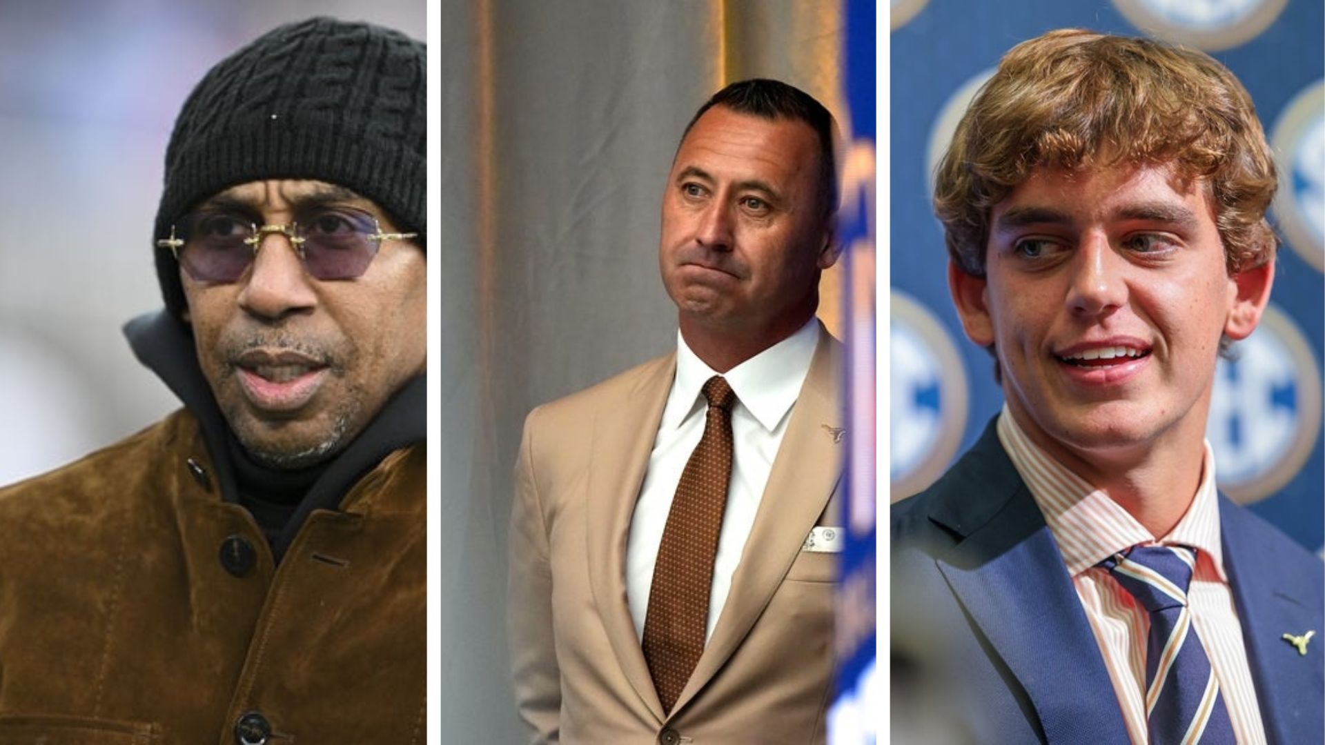 Stephen A. Smith accuses Steve Sarkisian of trying to protect Arch Manning over coaching Texas after abysmal show vs. Ryan Day's Ohio State 