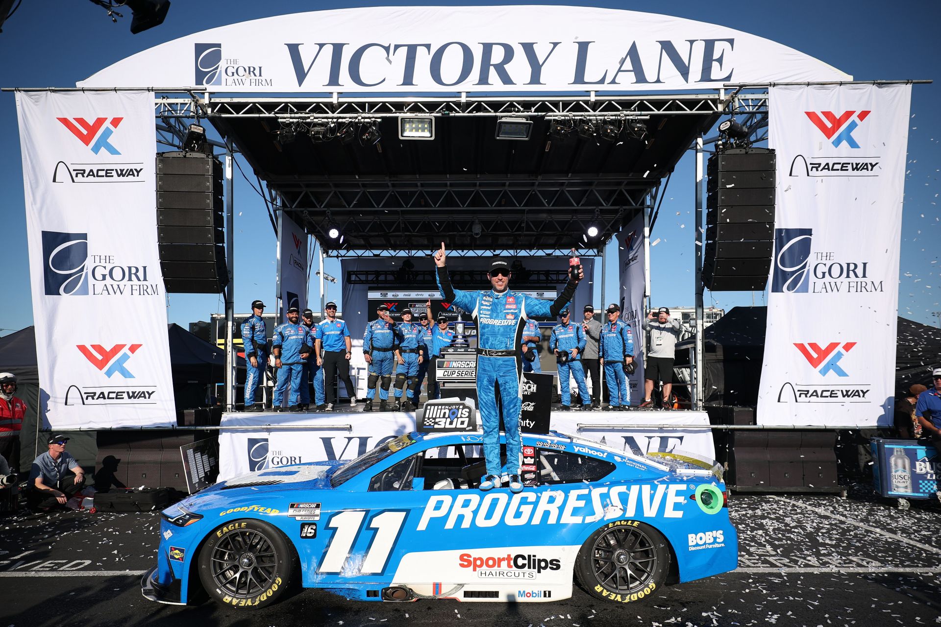 Denny Hamlin responds to booing NASCAR fans after Toyota's historic 200th victory: "Get on the bandwagon or you can get run over by it"