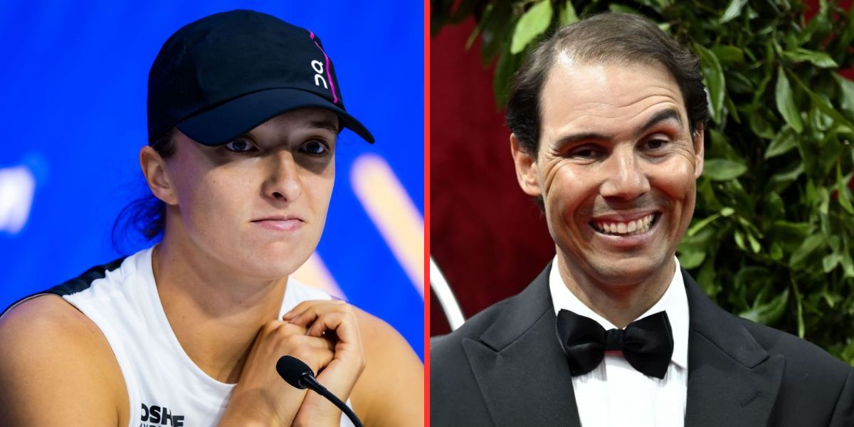 "Indirectly calling out that Polish millionaire for stealing" - Fans react as Iga Swiatek answers 'dumb question' with Rafael Nadal example at US Open