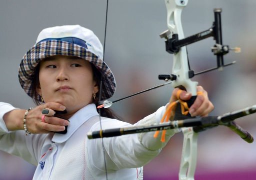 South Korea's Ki Bo-Bae wins second archery gold