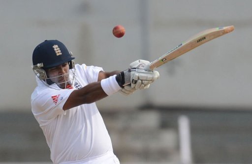 Samit Patel plays a shot Samit Patel plays a shot