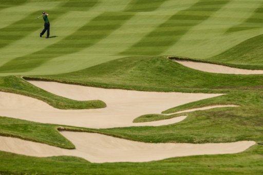 An eagle on the par-five seventh sparked a blazing run from the 2010 British Open winner today An eagle on the par-five seventh sparked a blazing run from the 2010 British Open winner today